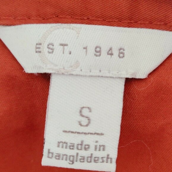 Cato Burnt Orange Sleeveless Belted Cargo Utility Top Size Small - Picture 4 of 12